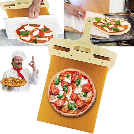 Sliding Pizza Peel - Magic Pizza Peel Slider, Pizza Peel Sliding Cloth Sliding Pizza Shovel Easy Sliding Pizza Board, Super Peel Non-Stick Easy Transfer for Pizza Dough
